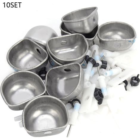 Lot 10 mangeoires lapin – acier inoxydable – bol eau – martre / renard – Split Tee (1/5)