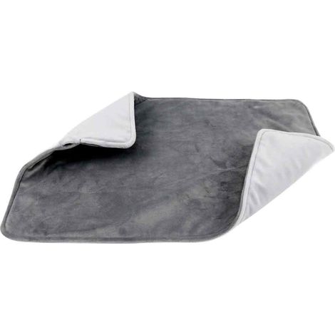 Liquidation  Couverture chauffante électrique Pedty Warm Blanket, format 1 place (30 x 50 cm), douce et moelleuse, portable, en flanelle, idéale pour la maison et le bureau en hiver. Chauffe-mains gri (1/5)