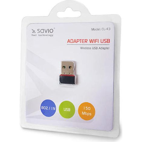 Tarjeta de Red Wifi Savio CL-43