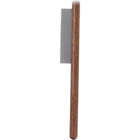 Peigne pour animaux de compagnie Peigne pour chien et chat enlève les poils flottants Peigne à nœud ouvert en bois Pour les animaux de compagnie(peigne à une rangée à dents fermées) (1/5)