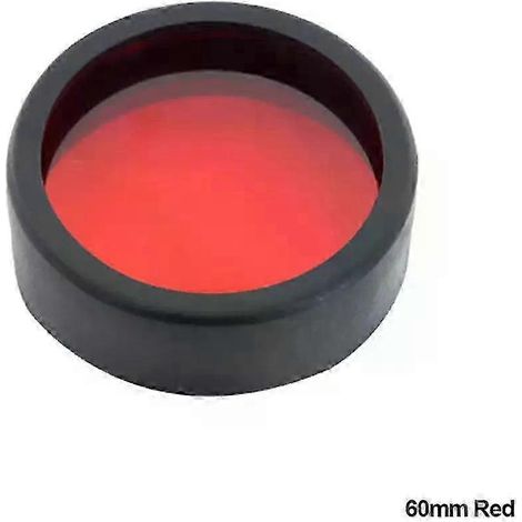 Cache de phare de moto jaune/rouge/bleu en plastique, à monter soi-même, ampoule 3000K, changement de couleur, diamètre 58 mm / 60 mm (60 mm rouge) (1/5)