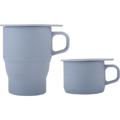 Gobelet Voyage Pliable - Silicone Alimentaire - 350 Ml - Pour Boissons Chaudes et Froides - Camping Extérieur Bureau - 1 Pièce (1/5)