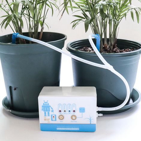 Programmateur d'arrosage automatique goutte à goutte pour jardin avec télécommande Wi-Fi et prise UE 110-240 V (1/5)
