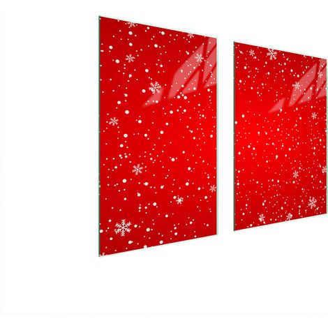 PLAQUE DE PROTECTION EN VERRE POUR CUISINE 65x52 ROUGE (1/5)