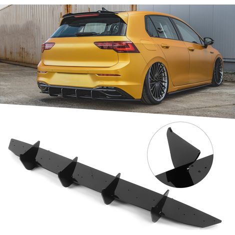 Maxton Heckspoiler, Serienausstattung für Volkswagen Golf 8 2021, mit klingenartigem Detail und glänzend schwarzer Lackierung (übergroß) (übergewichtig) (1/5)