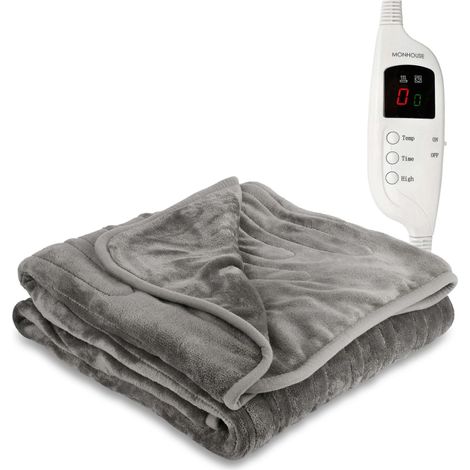 Manta eléctrica con calefacción, control digital, temporizador de 9 horas y 9 niveles de calor. (1/5)