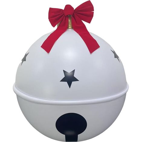 Ornements De Noël Gonflables Cloche De 58 Cm avec Noeud Boules De Noël Géantes Gonflables Pour Extérieur Pour L'Extérieur, Le Jardin, Le Porche, La Pelouse, L', La Fête, Le Bureau, (1/5)