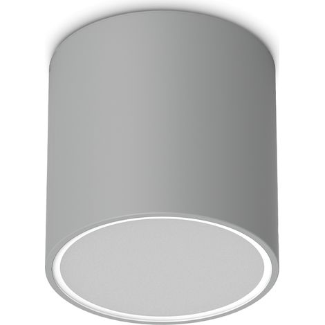 Ideal Lux Lampada da soffitto Techo 1 luce GU10 IP54 grigio metallo vetro
