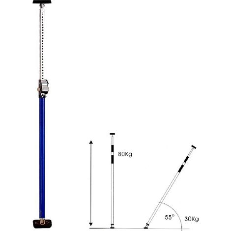 Asta telescopica di supporto fermapannelli fixline 9000a 190 - 360 cm
