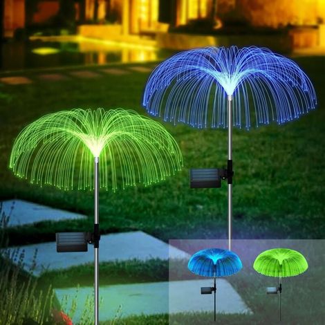 Lumière Solaire Extérieur Lampe pour Méduse Etanche Ip65 Jardin Pelouse Terrasse Mariage Fête Une Seule Couche 2 Pièces (1/4)