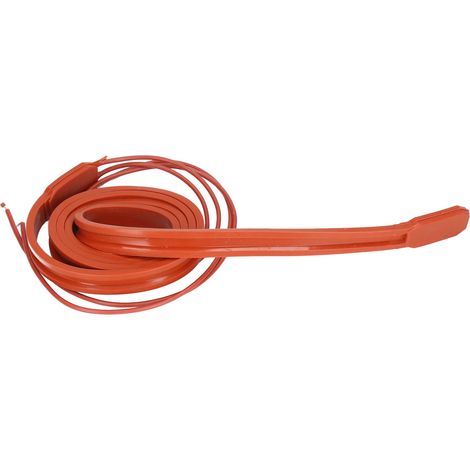 Sangle chauffante en silicone ruban thermique flexible 15x1000mm 75W 220V AC imperméable pour compresseur pompe moteur (1/5)