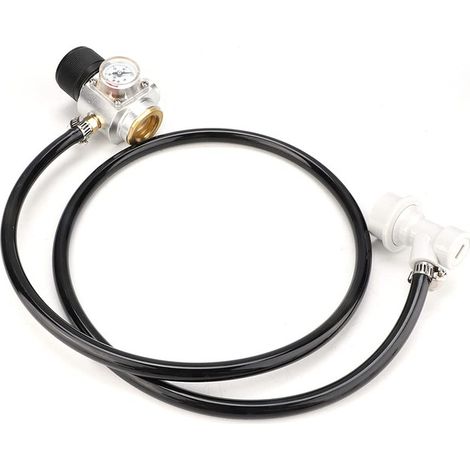 Régulateur de Co2 Mini Recharge de Gaz de Bière Connecteur de Baril d'Hélicoptère de Carbonate pour Brassage Maison Système de Kegging avec Tuyau