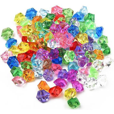 410 StüCk Edelsteine für Kinder Deko Diamanten Kristalle Glasdiamant Klein für Hochzeit/Party/Vase/Tischdekoration (11x14mm) (1/5)