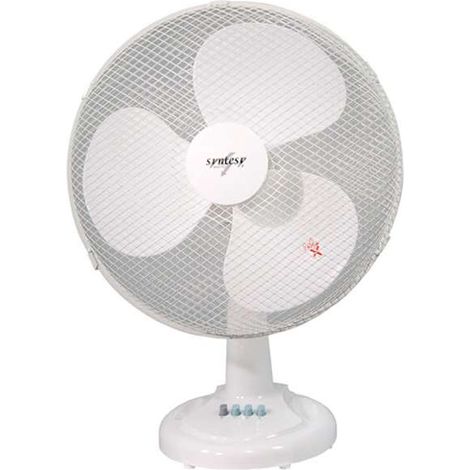 Ventilatore da Tavolo da Pavimento Velocità Pale Oscillante Orizzontale Bianco (1/2)