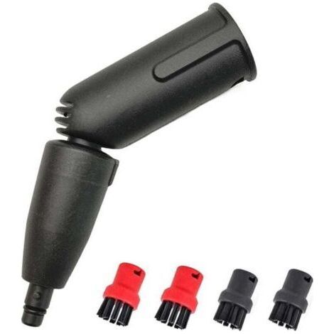 Kit de buses pour turbine, 1 brosse pour turbine à vapeur, 4 brosses différentes, accessoire pour nettoyeur vapeur, compatible avec Kärcher