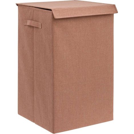Colorama wäschekorb, rechteckig, zusammenklappbar, 74 l, rosa - 5five (1/4)