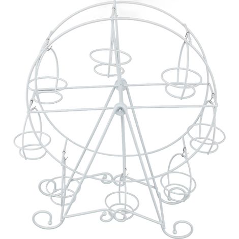 aqxreight Présentoir à Gâteaux Rotatif à Grande Roue avec Support D'affichage en Acier Inoxydable, 8 Sections Séparées pour Les événements sur Le Thème du des Fêtes (1/5)