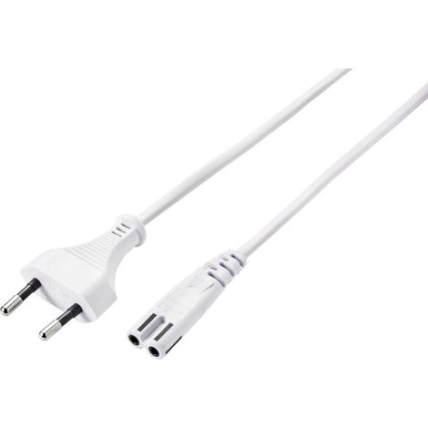 Cavo di rete Alimentazione Sygonix SY-5044218 Bianco 5.00 m