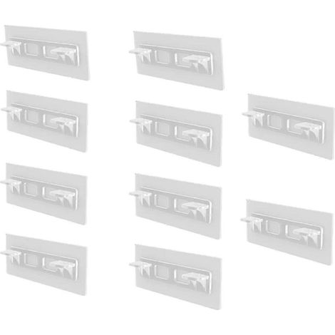 Filiyano – support et fixations murales – 50 clips de support et fixations murales pour meubles de cuisine et de chambre - Organisateurs auto-adhésifs (1/5)