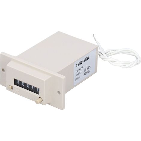 Compteur impulsions électromagnétique à comptage précis erreur minime matériau ABS robuste (1/5)