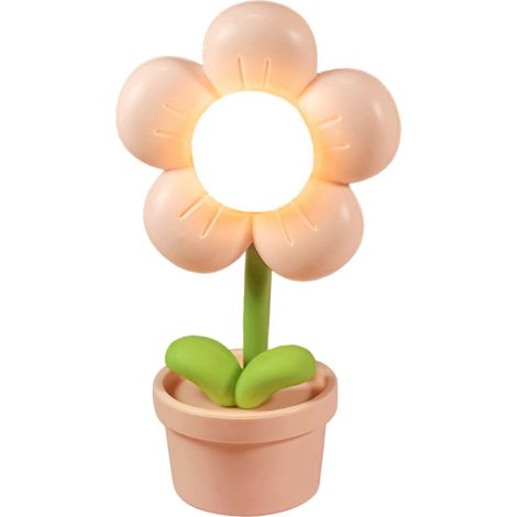 Ortviai Veilleuse Miniature en Forme de Fleur – Lampe LED Douce et Économe en Énergie pour Chambre ou Bureau (1/5)
