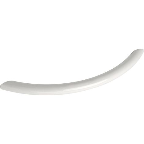 Griff Meduna Schubladengriff B 152 mm gebogen Möbelgriff Stahl weiß