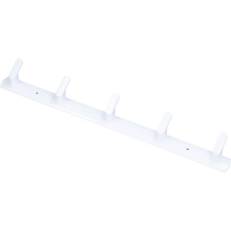 Nordischer, weißer Wandhandtuchhalter aus dickem, hochleistungsfähigem Aluminium, Badezimmerablage, Handtuch- und Accessoirehalter (1/5)