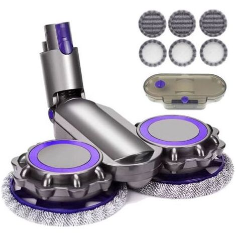 Elektrischer Nass- und Trockenwischkopf, kompatibel mit Dyson V6, V7, V8, V9, V10 und V11 + Wassertank + 6 Wischköpfe (1/5)