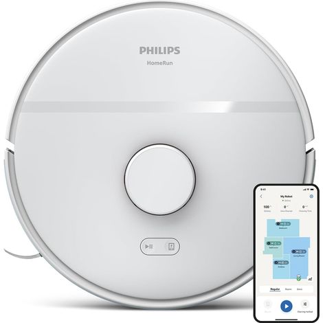 Aspirateur robot laveur 2700 Pa connecté 130 min