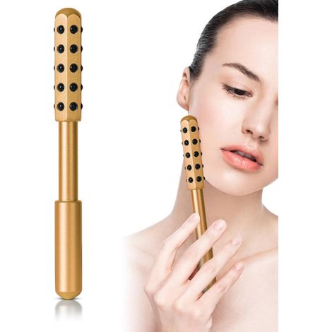 Rouleau de massage facial en pierre de germanium 30 - Rouleau de beauté liftant et éclatant, masseur facial liftant pour le soin de la peau et le lifting du visage (1/5)