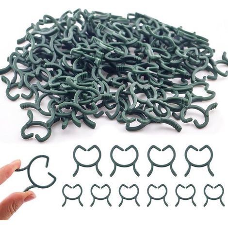 300 pièces - Clips pour plantes - Clips de jardin - Supports pour plantes - Clips pour orchidées - Clips - 3 tailles - Clips de fixation - Clips pour orchidées - Clips de jardin pour plantes (1/5)