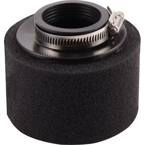 Double-layer sponge air filter with 48 mm diameter, black, suitable for off-road motorcycles and quads, high flow, washable air filter.--BIEMMEDUE (1/5)