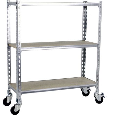 simonrack Étagère fonctionnelle galva et bois mobile (1/2)