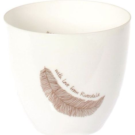 Photophore porcelaine Plume With Love