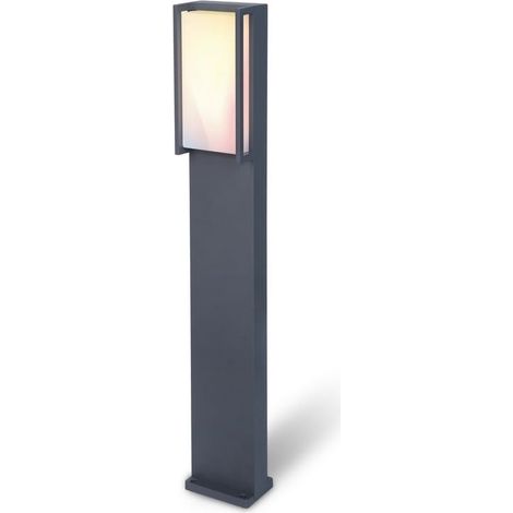 Borne lumineuse jardin QUBO anthracite LED 16W IP54