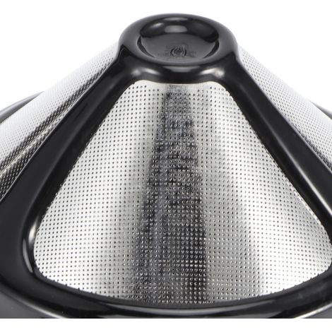 Porte-filtre à café portable et réutilisable en acier inoxydable, accessoire pour machine à café (1/5)
