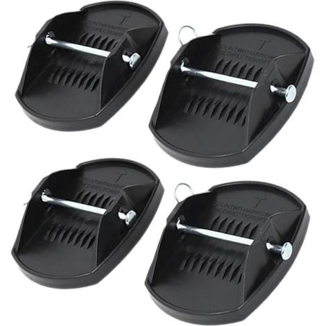 4 patins de levage génériques de rechange pour cric de remorque/camping-car, faciles à installer. (1/5)
