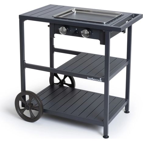 supporto trolley per plancha a gas barbecook "victor", 82,5x52,5x85 cm