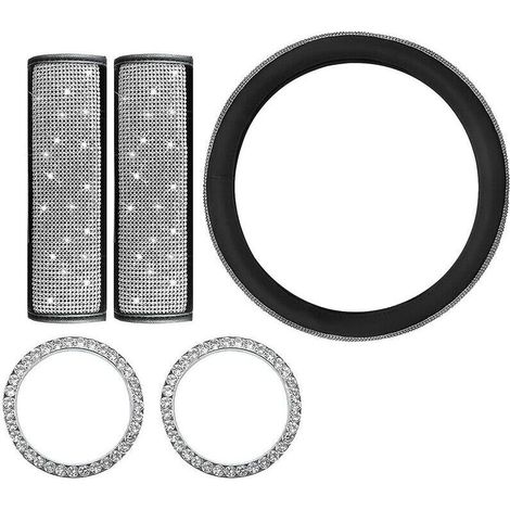Universal car steering wheel cover with seat belt buckle (1/4)