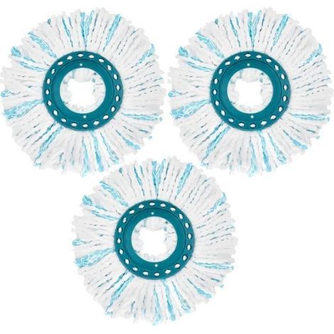 3Pc Balai Serpillère Microfibre Compatible Avec Leifheit Clean Twist Disc Mop Systèmes Têtes de Balai Rechange Microfibre (1/4)