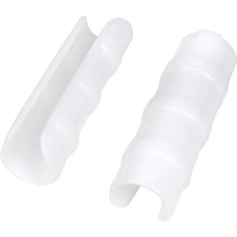 Lot de 20 clips de fixation pour tige de serre en film plastique blanc 22 mm (1/3)