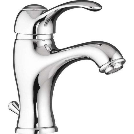 Sapho Kirké - Miscelatore verticale da lavabo, con sistema di scarico, cromo KI02C