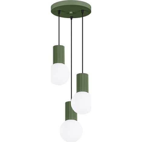 Halo 3 G9 Hängeleuchte olivgrün ALU Sollux SL.1725 (1/5)