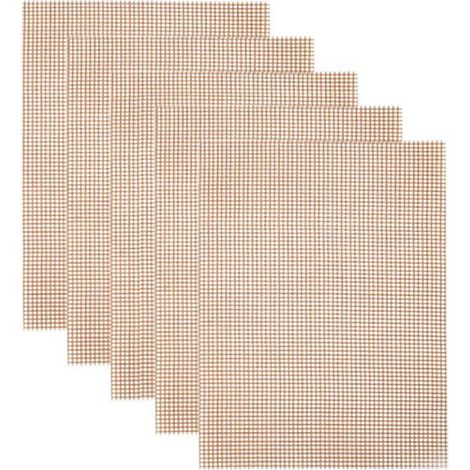 Tapis de cuisson antiadhésif pour barbecue, réutilisable, robuste et facile à nettoyer, en fibre de verre.