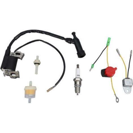 Kit de Réparation Allumage pour Moteur 4 Temps - Compatible GX120 GX160 GX200 - Bobine d'Allumage, Capteur, Faisceau Câbles - Haute Performance - (1/5)