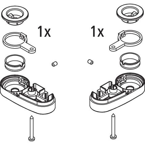 Kermi Lager Set unten, EBDI020, Weiß, 2535013