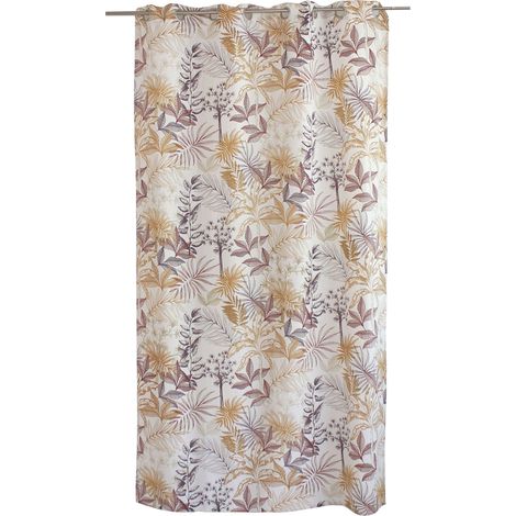 Rideau tamisant imprimé végétal multicolore Multicolore 140x240 cm (1/3)