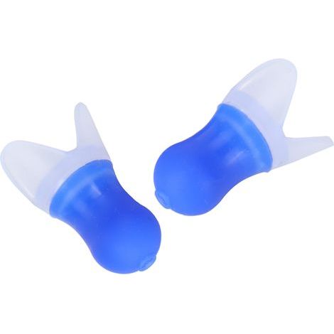 Pieces Waterproof Silicone Noise-Canceling Earplugs for Swimming and Flying (Blue L + Box) (1/5)