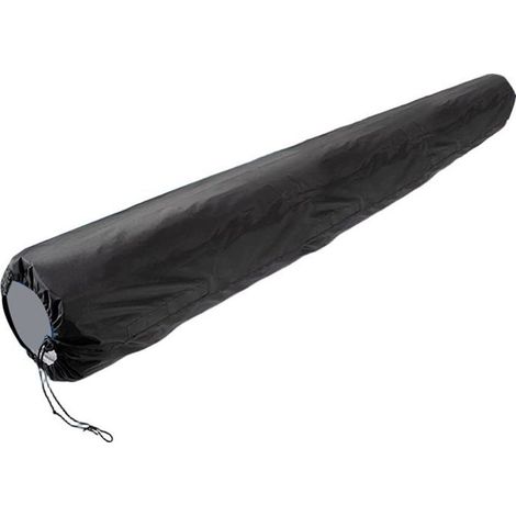 Rouleau pare-soleil en tissu Oxford - Housse noire imperméable et résistante aux UV (490 x 96 cm) (1/5)