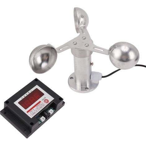 Anémomètre pour grue à tour, alarme, station météo, indicateur de vitesse du vent, 3 coupelles, 220 V (1/5)